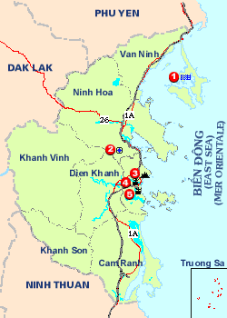 La carte de Nha Trang
